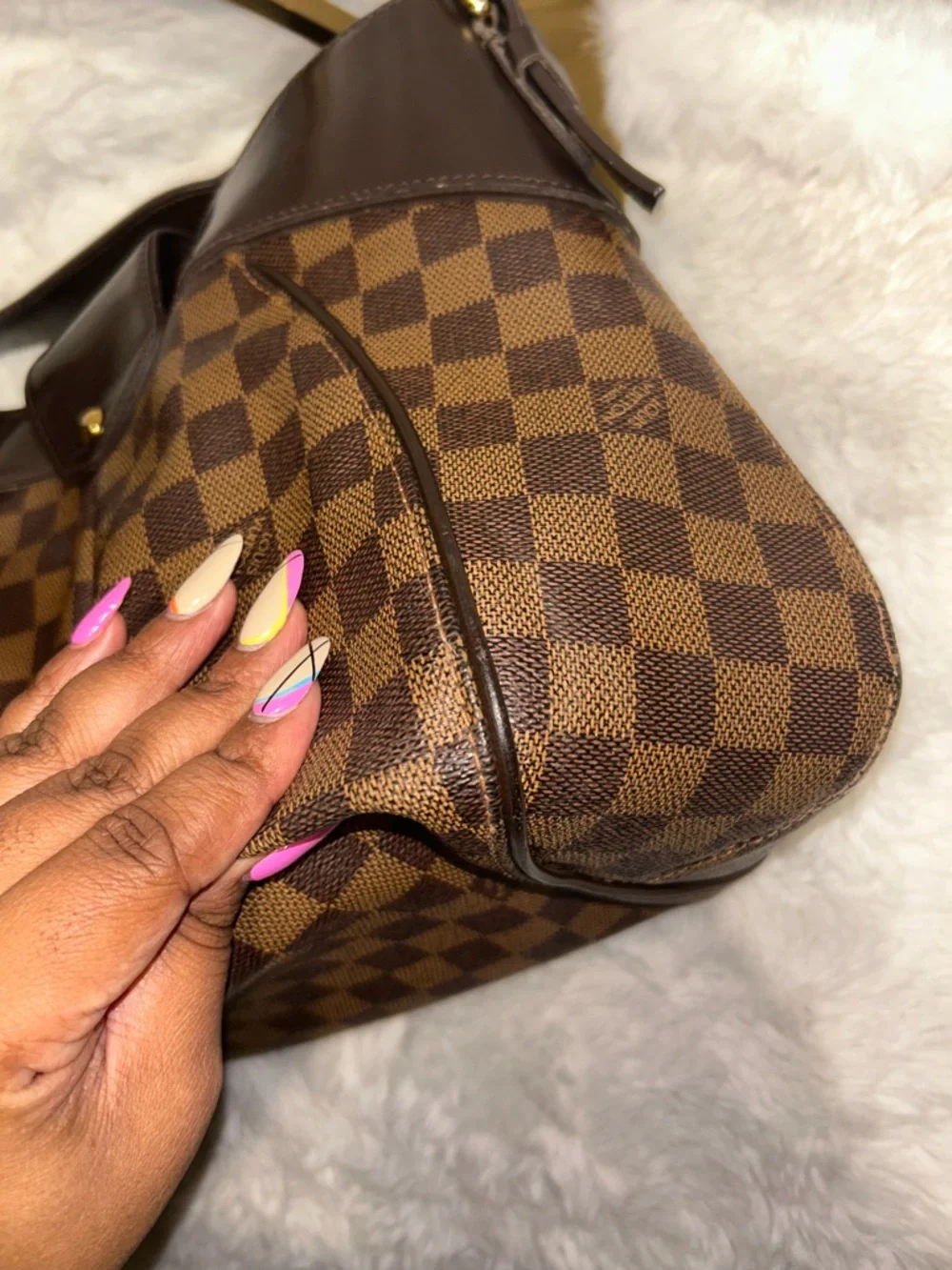 Louis Vuitton Damier‎ Ebene Sistina MM Shoulder Hobo